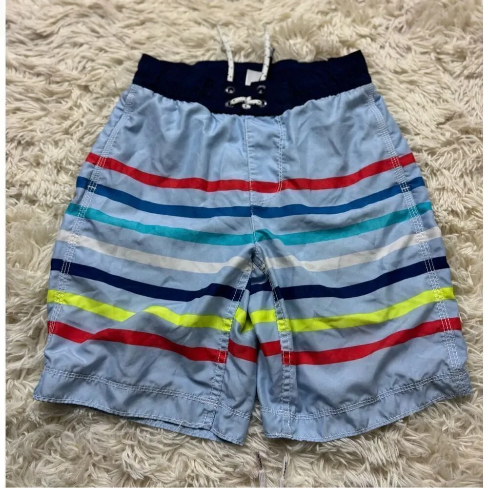 2 piece Boys Size 8 Rainbow & Colorful Boys Swimming Shorts by GAP and Trinity C
